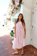 Willa Gingham Dress in Pink