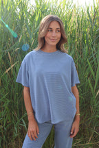 Porter Fleece Stripe Tee