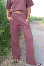 Porter Fleece Stripe Pants