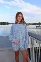 Cameron Fleece Stripe Pullover