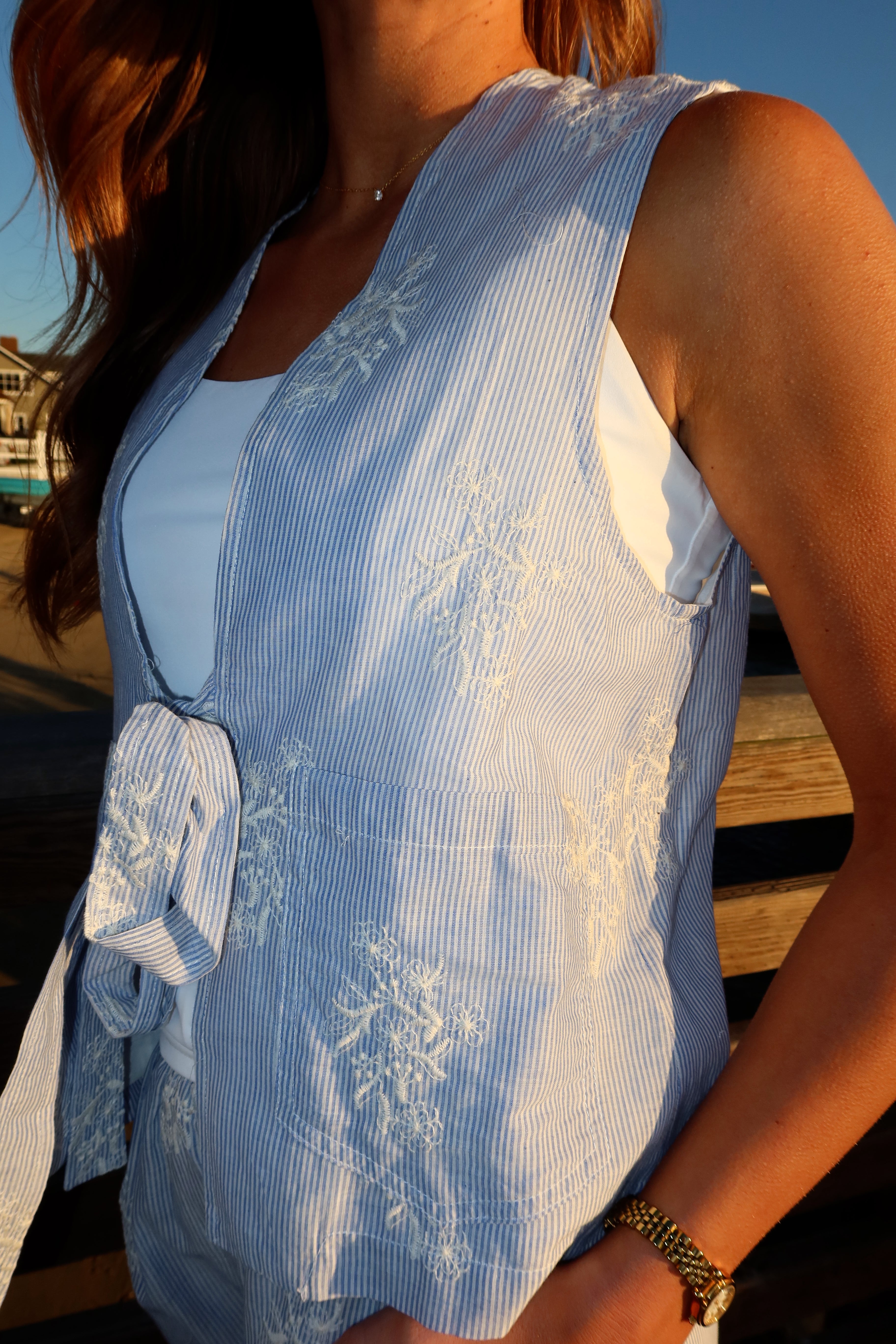 Del Mar Embroidered Vest