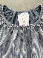 FINAL SALE - FLAWED Delaney Gingham Blouse - Large