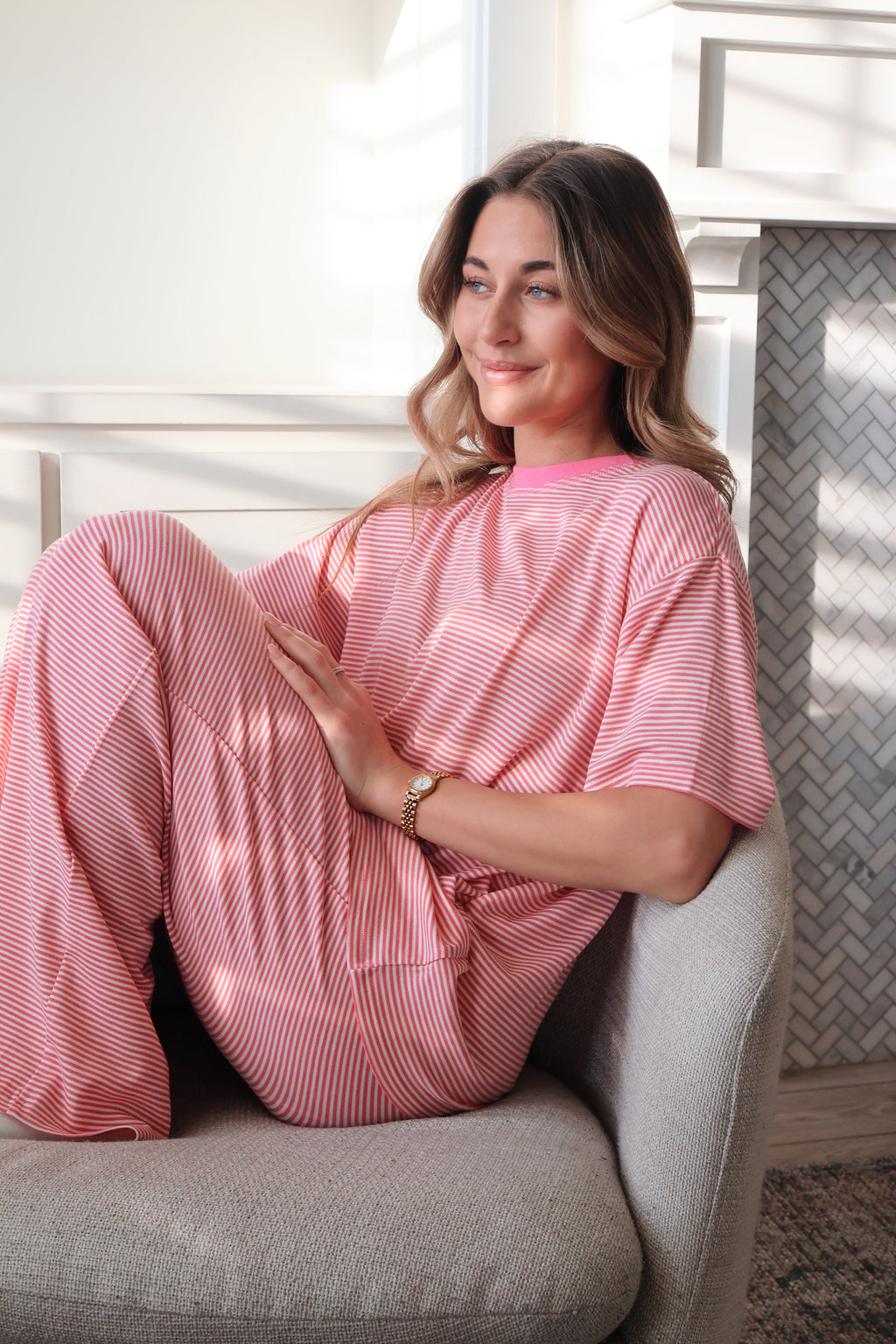 Dreamy Days Stripe Ribbed Pants
