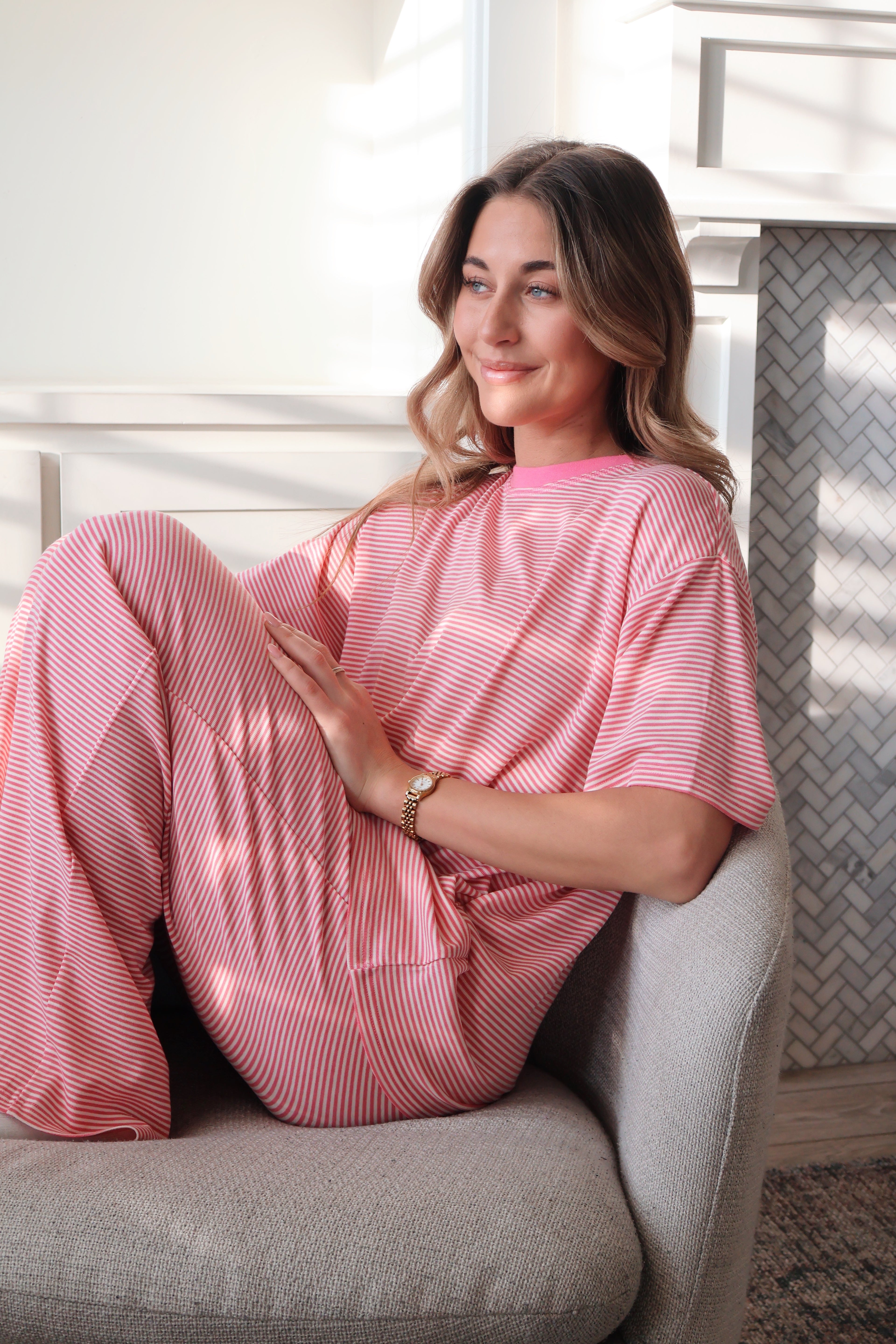 Dreamy Days Stripe Ribbed Pants