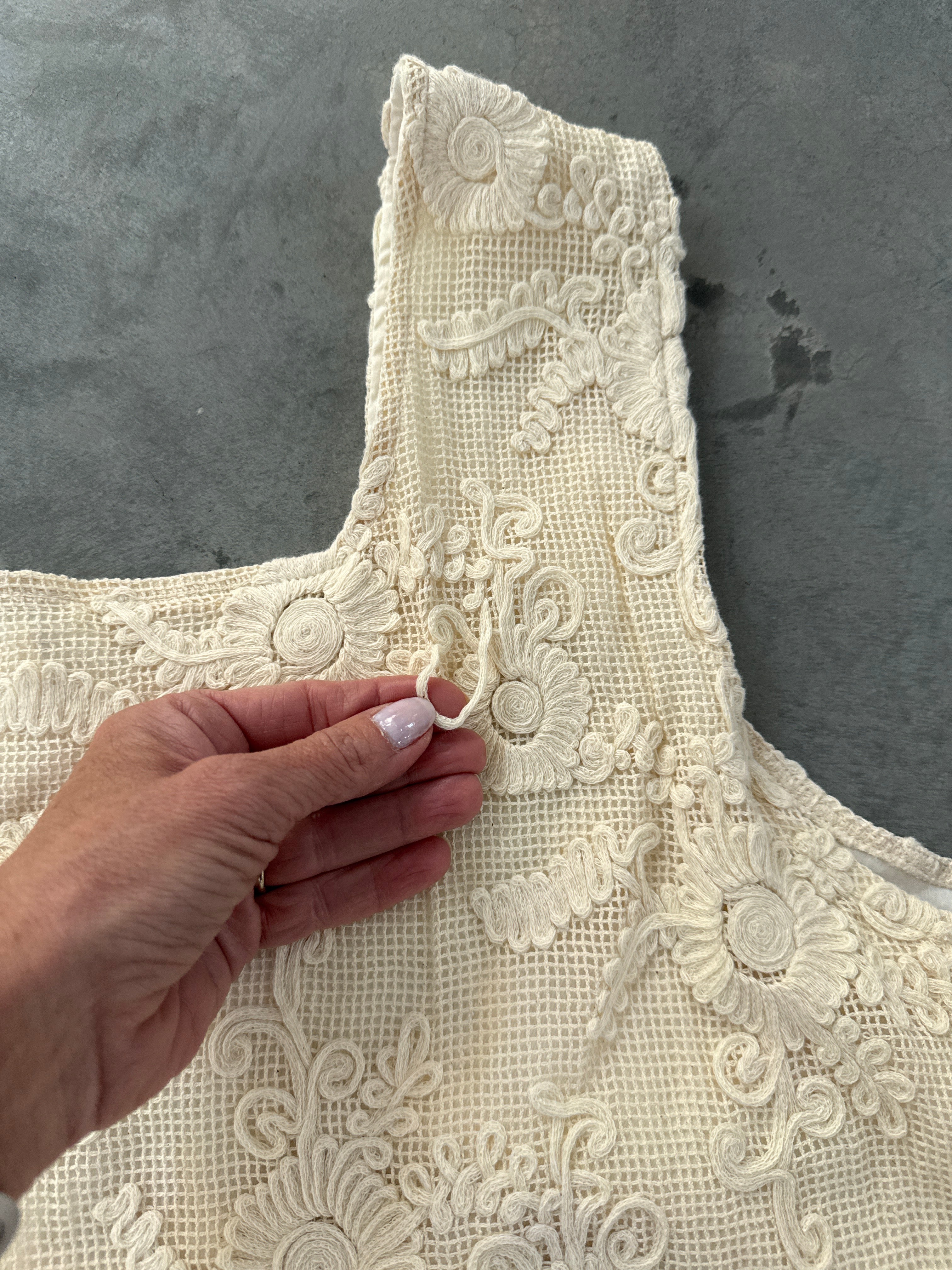 FINAL SALE - FLAWED High Tide Crochet Tank - 3XL