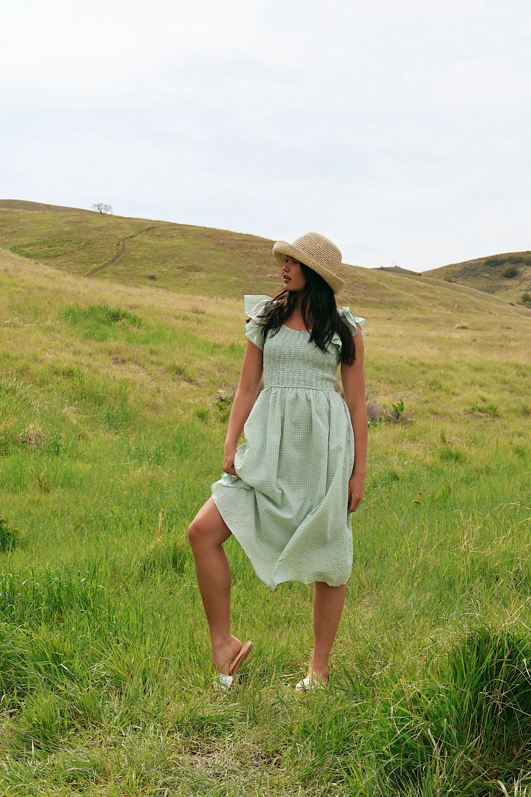 Dorothy Gingham Midi
