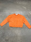 FINAL SALE - FLAWED Piper Cardigan in Orange - Large