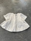 FINAL SALE - FLAWED White pintuck blouse - Small