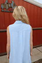 Bluebell Gingham Shirt Dress