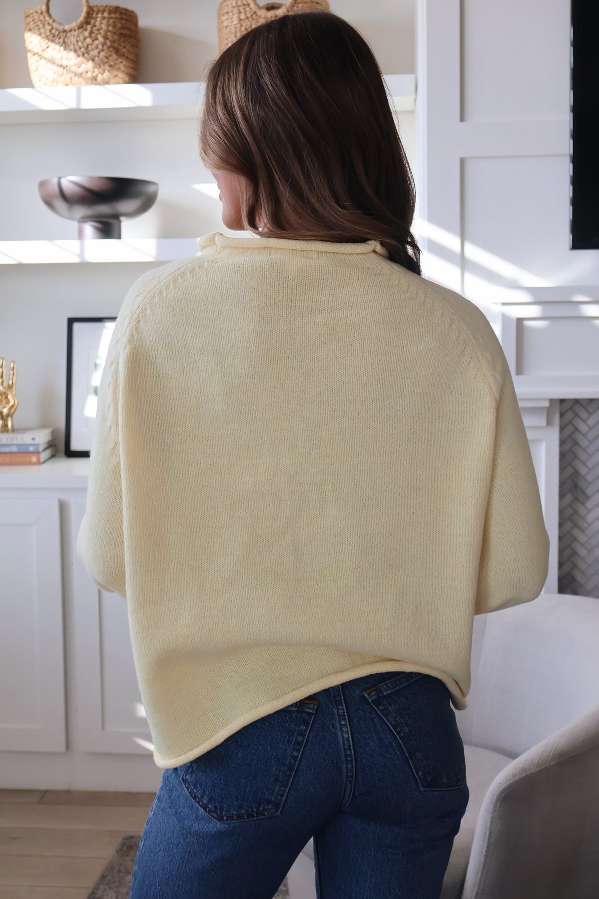 Fish N Chic Sweater in Butter Yellow Secondary image