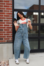 Junie Zip Front Denim Overalls