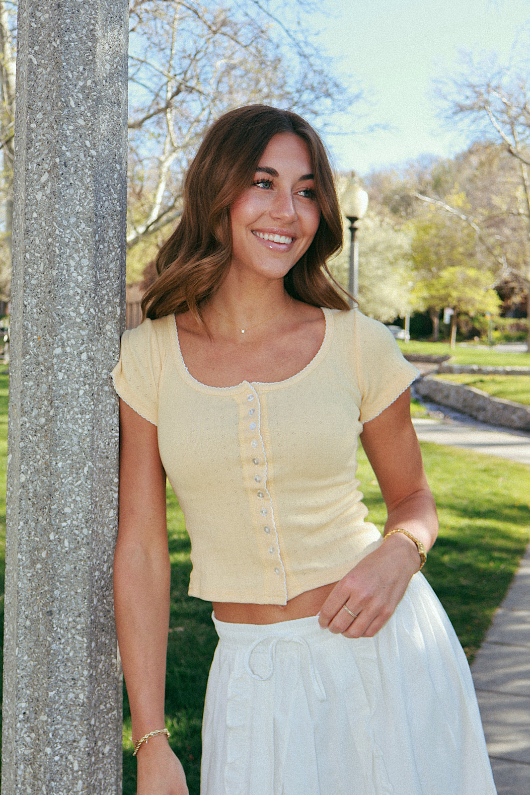 Millie Pointelle Top Main image
