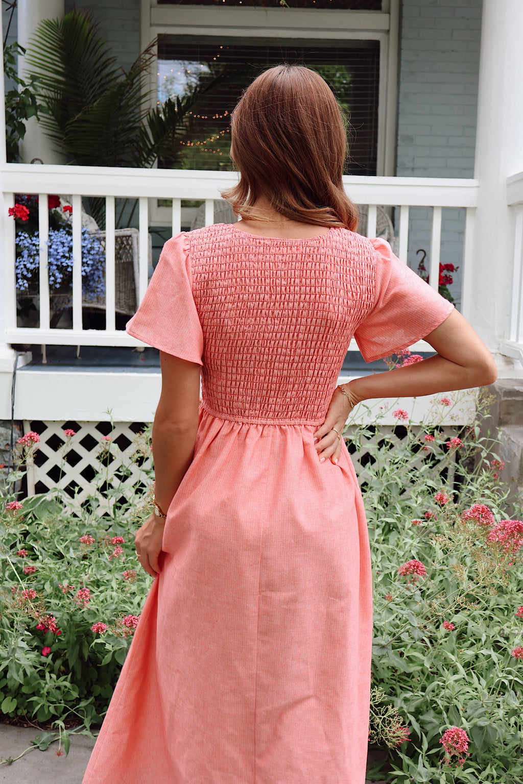 Margot Maxi in Coral