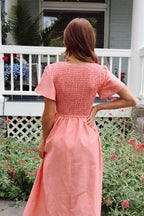 Margot Maxi in Coral