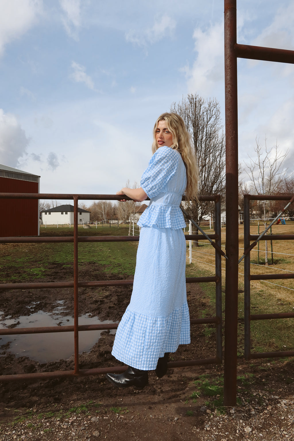 Bluebell Gingham Skirt