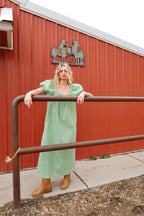 Clover Gingham Maxi