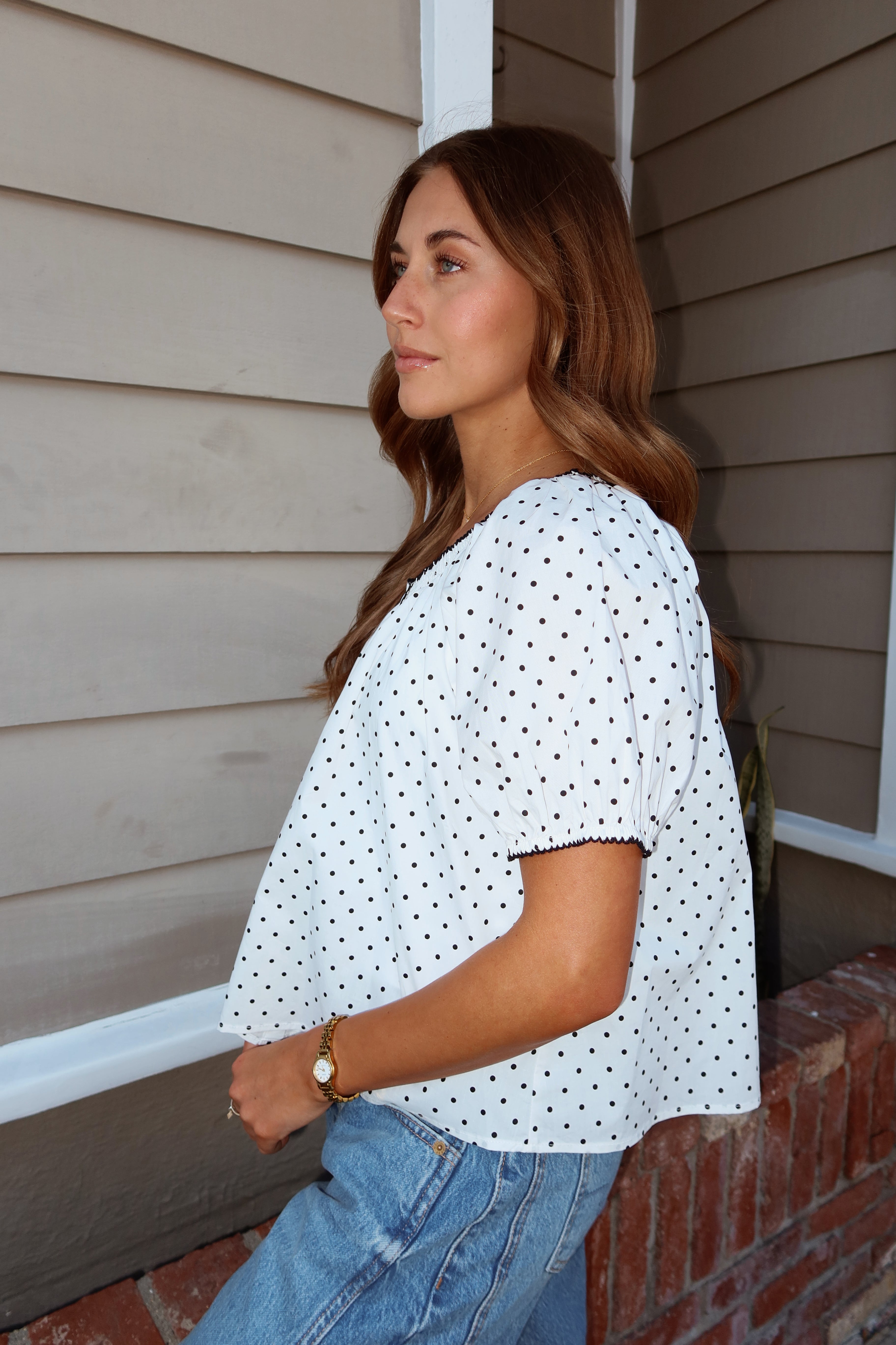 Polly Dot Blouse