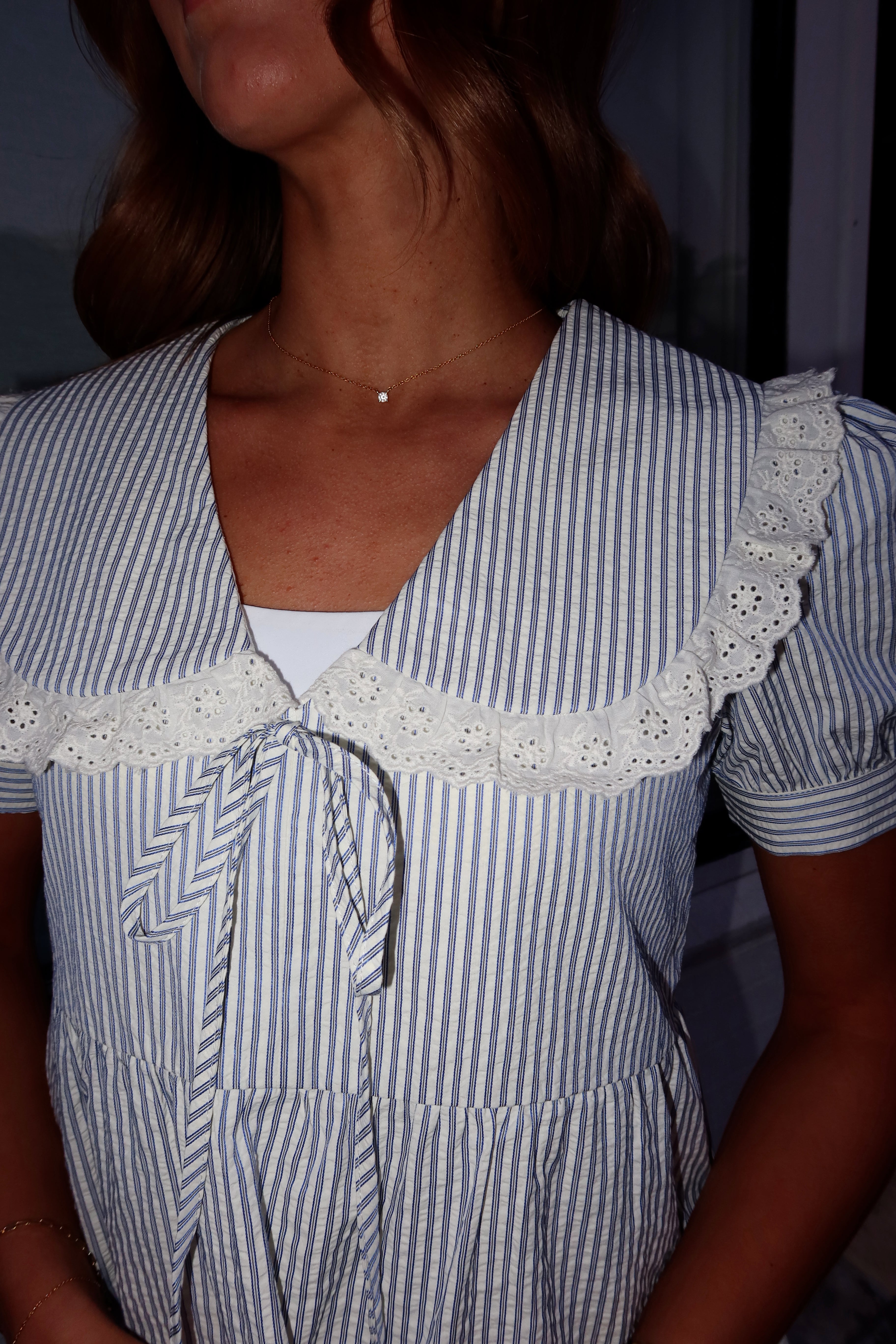 Stripe Sailor Top in Blue