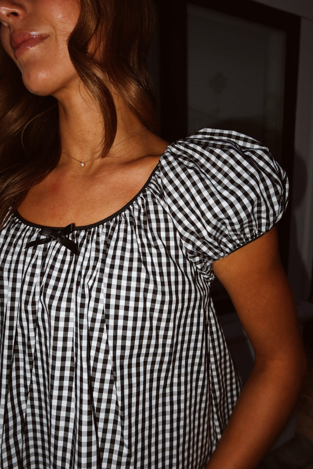 Aspyn Gingham Blouse