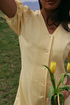Sunnie Midi in Butter Yellow