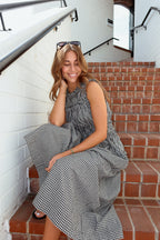 June Gingham Maxi