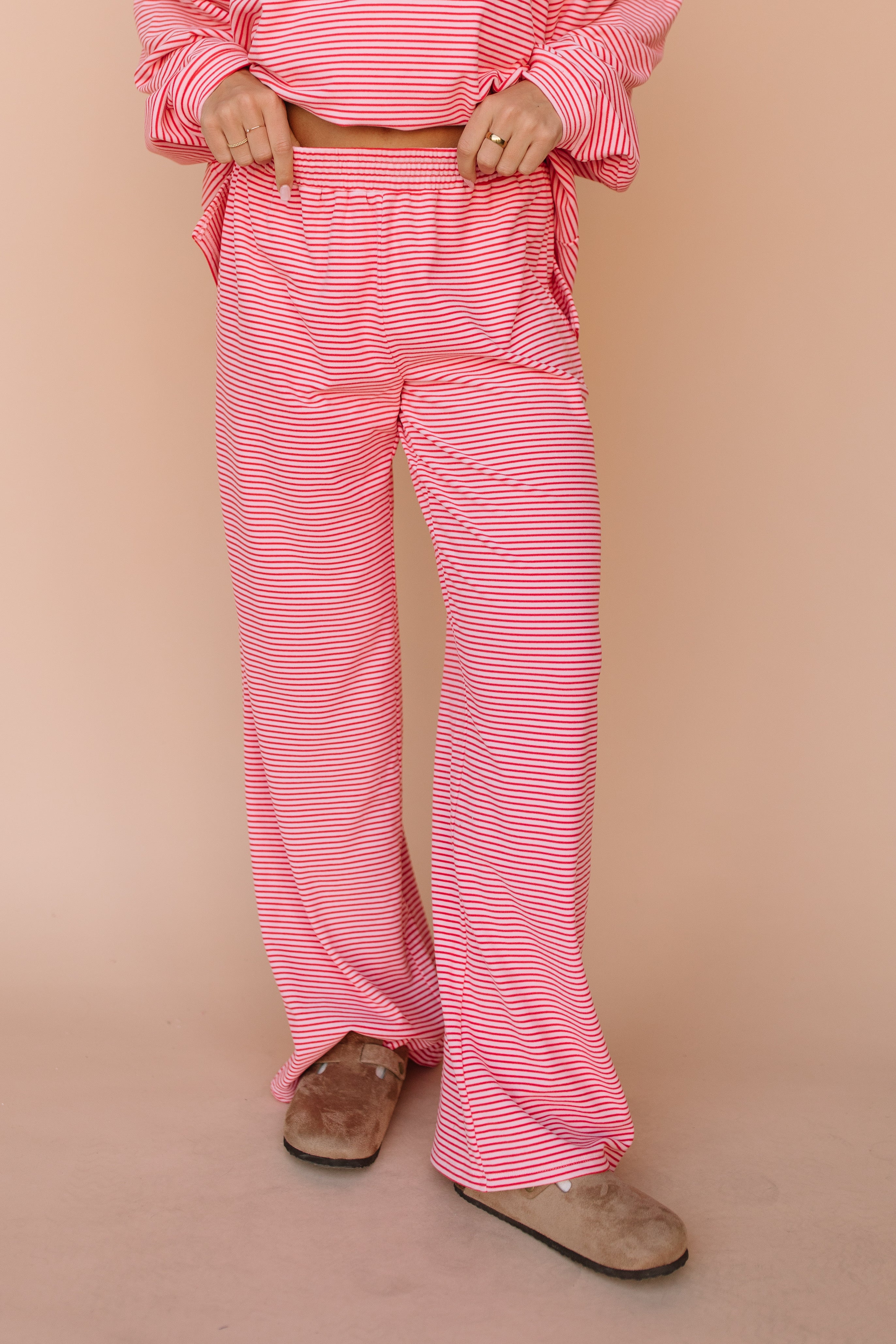 Porter Fleece Stripe Pants