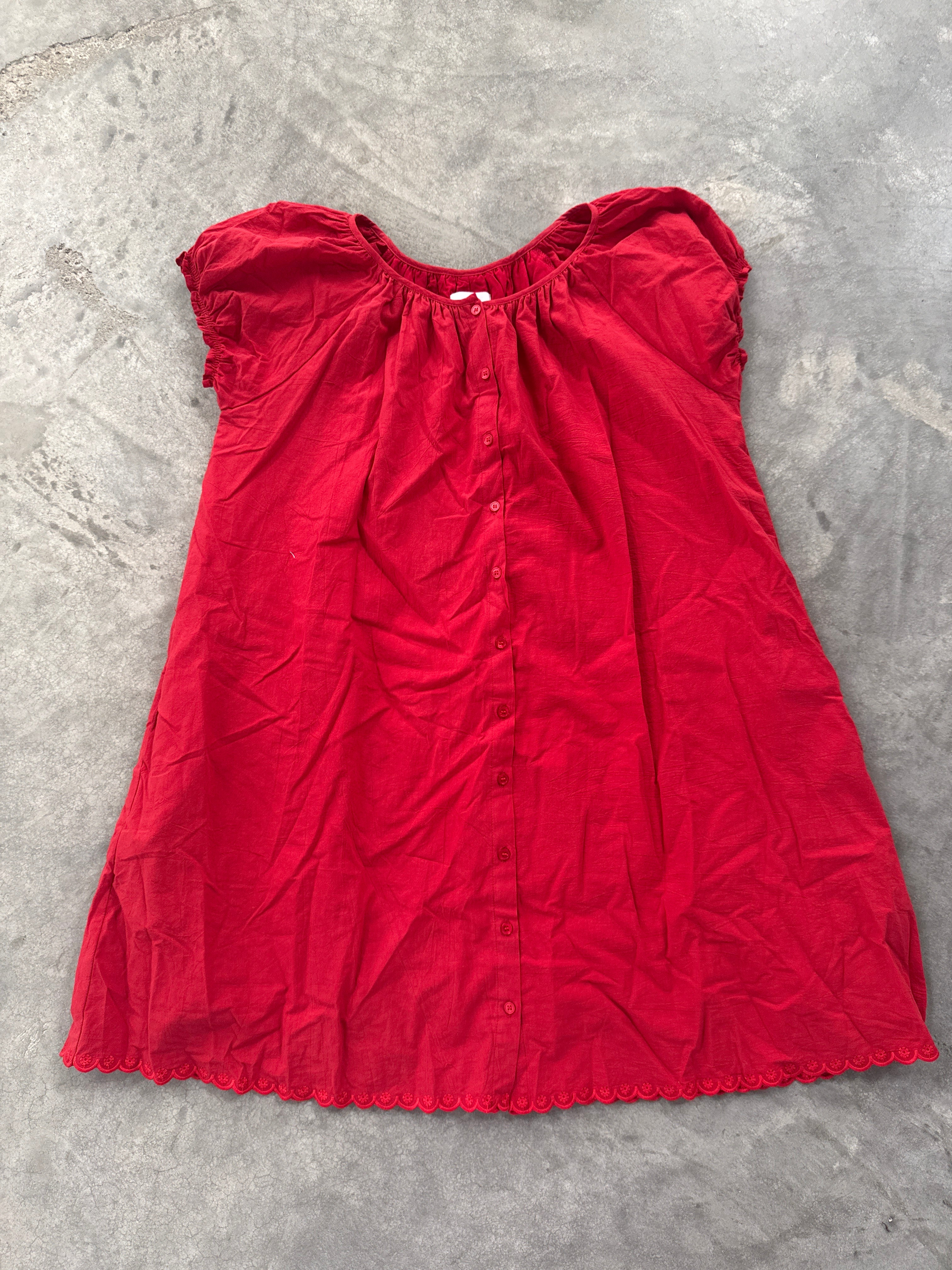 FINAL SALE - FLAWED Monroe Dress in Red - Medium