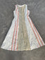 FINAL SALE - FLAWED Mae Stripe Dress in Olive - Large