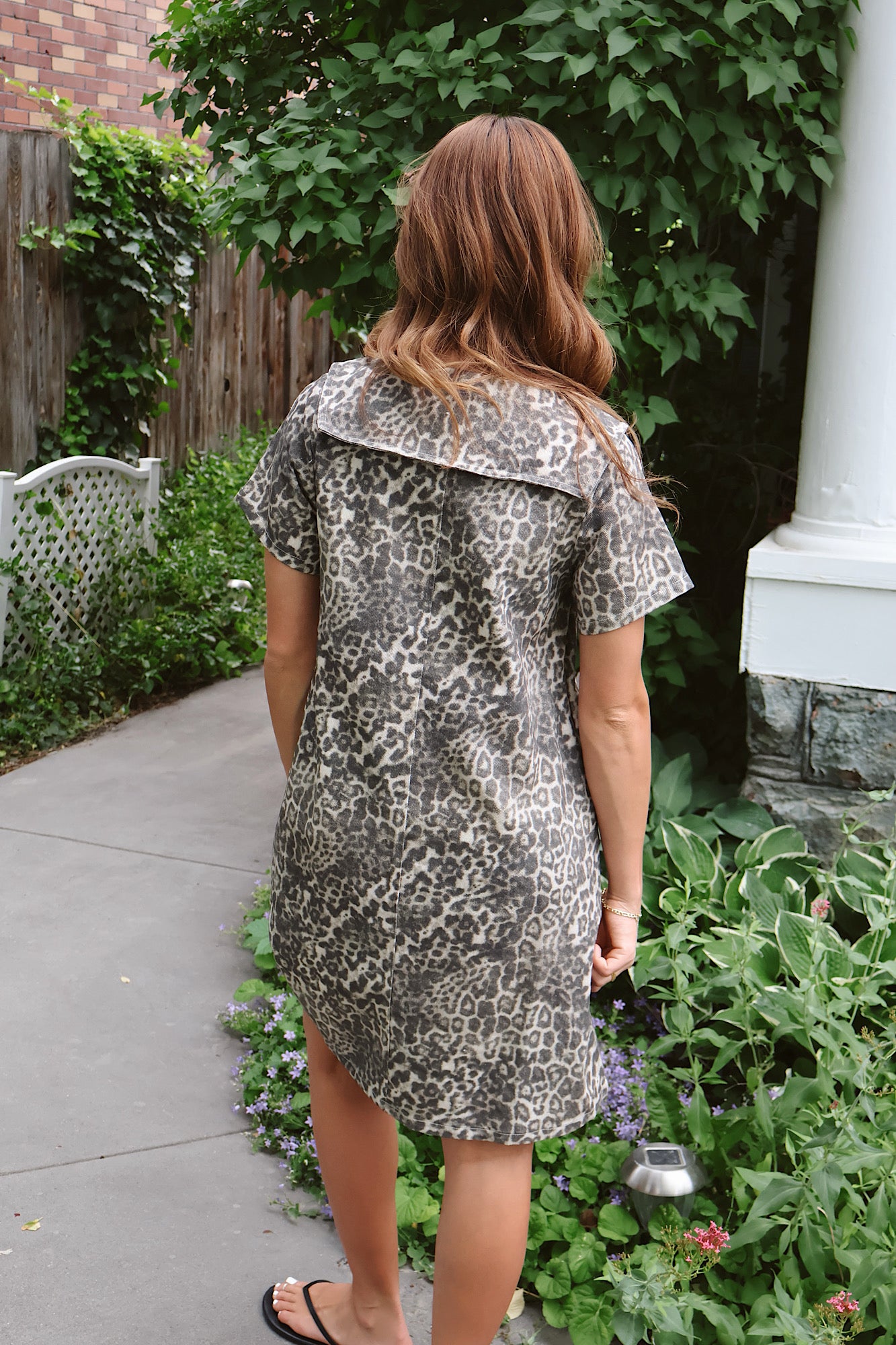 Kylie Leopard Print Dress