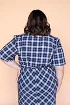Highland Honey Plaid Midi Dress