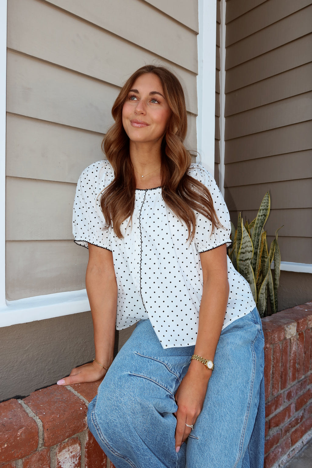 Polly Dot Blouse