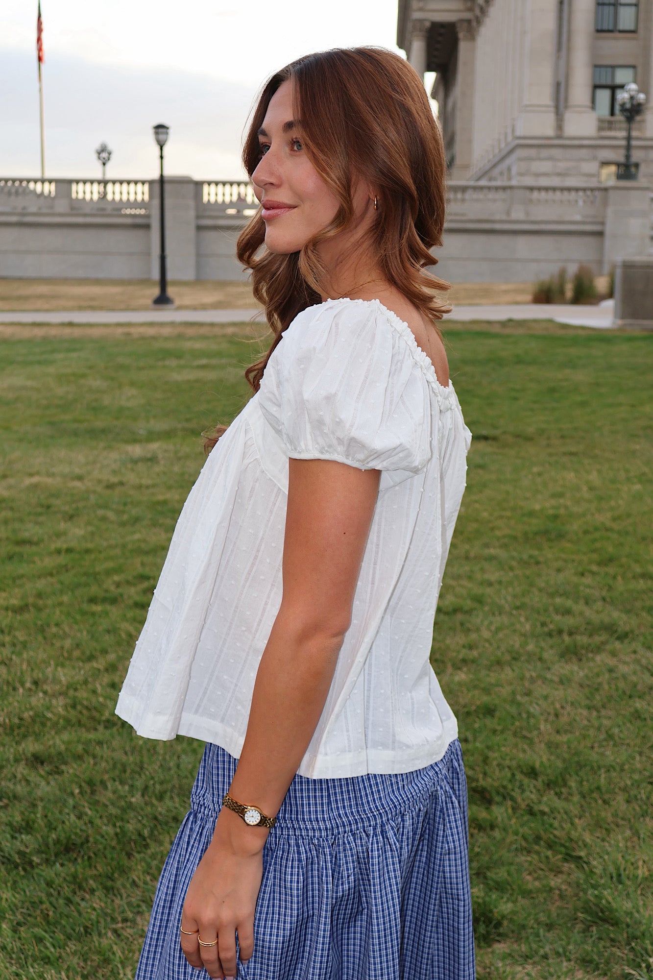 Sweet Caroline Ruffle Blouse