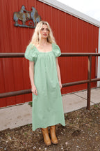 Clover Gingham Maxi