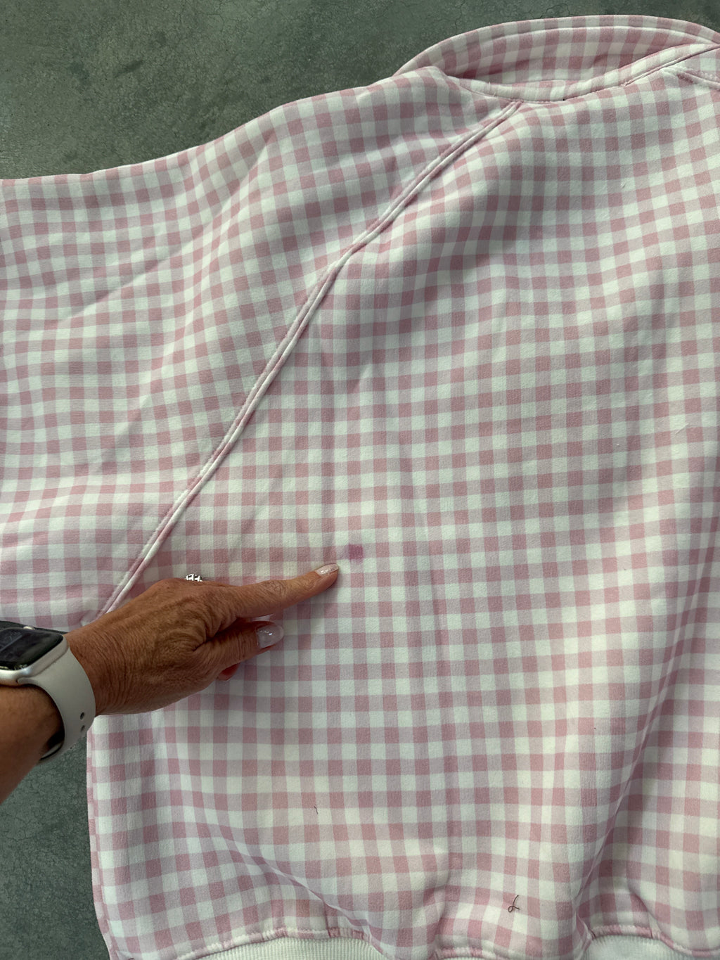 FINAL SALE - FLAWED Dolly Gingham Pullover - Medium