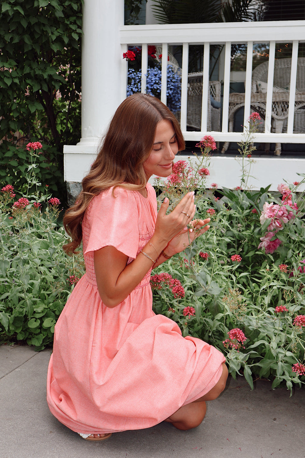 Margot Maxi in Coral