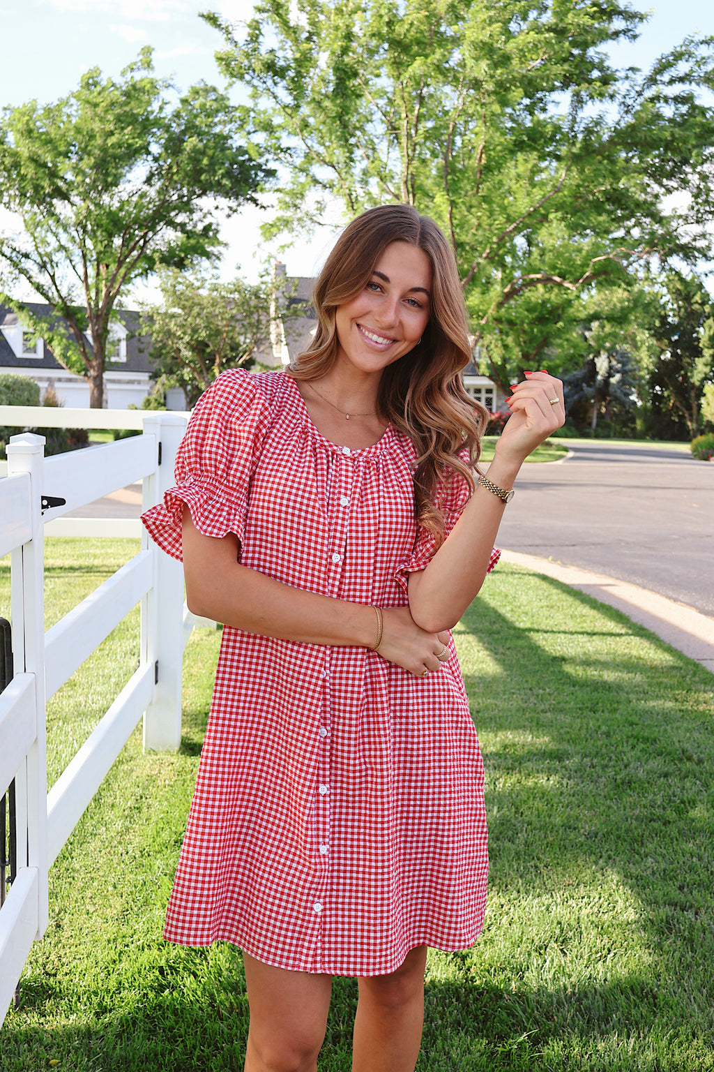 Sarah Gingham Dress