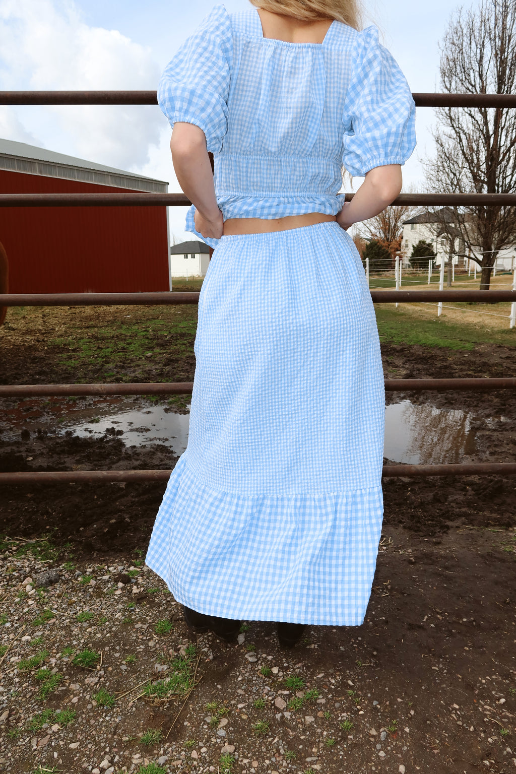 Bluebell Gingham Skirt