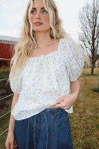Rosebud Floral Blouse
