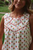 Flora Scalloped Tank