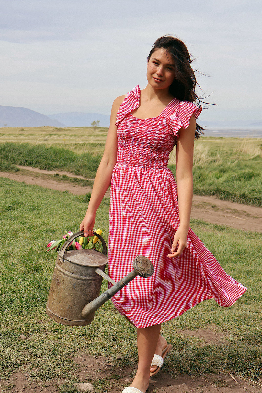 Dorothy Gingham Midi