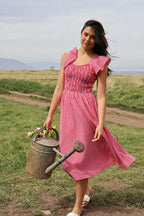 Dorothy Gingham Midi