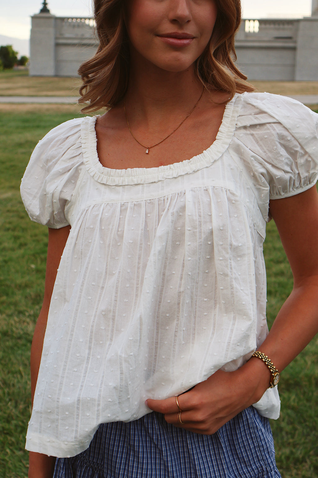 Sweet Caroline Ruffle Blouse