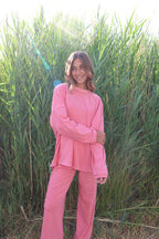 Porter Fleece Stripe Long Sleeve