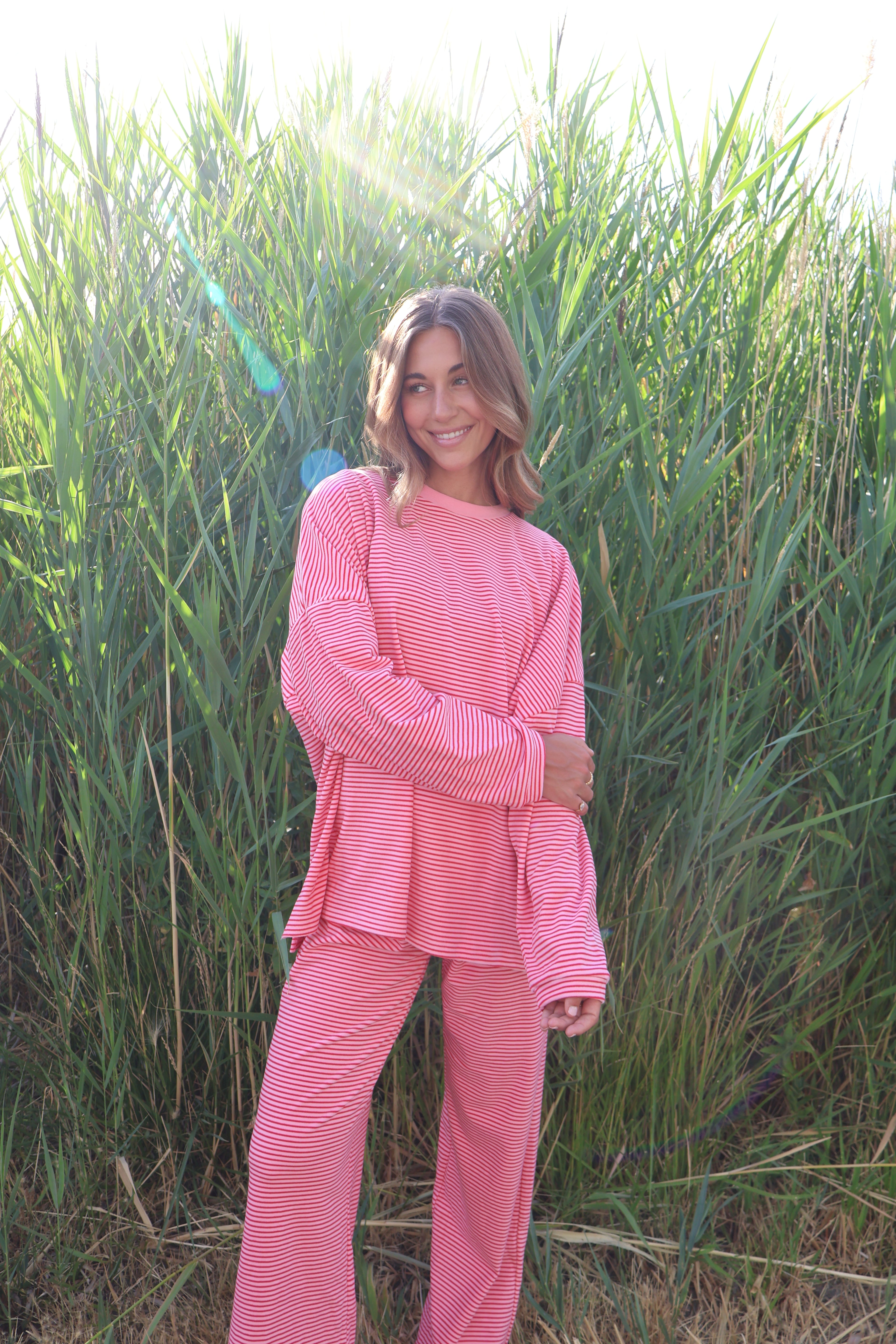 Porter Fleece Stripe Long Sleeve