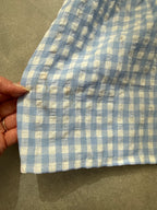 FINAL SALE - FLAWED Bluebell Gingham Skirt - Small