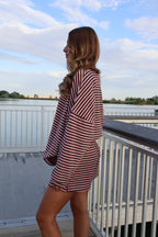 Cameron Fleece Stripe Pullover
