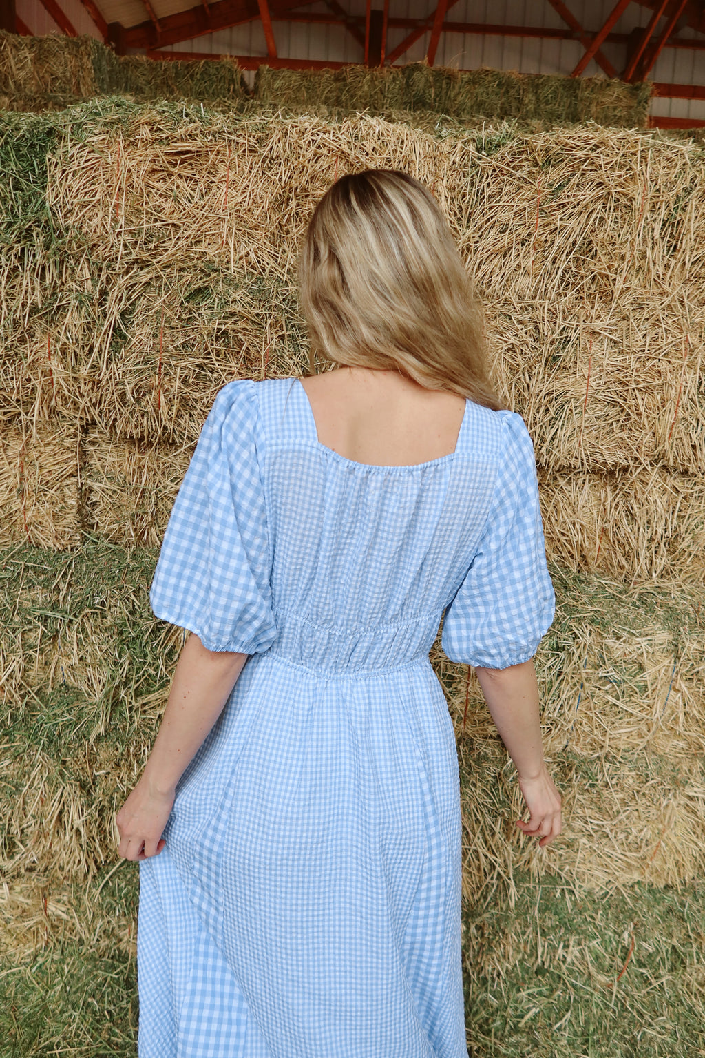 Bluebell Gingham Maxi