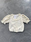 FINAL SALE - FLAWED Lanie Stripe Blouse in Cream - Small