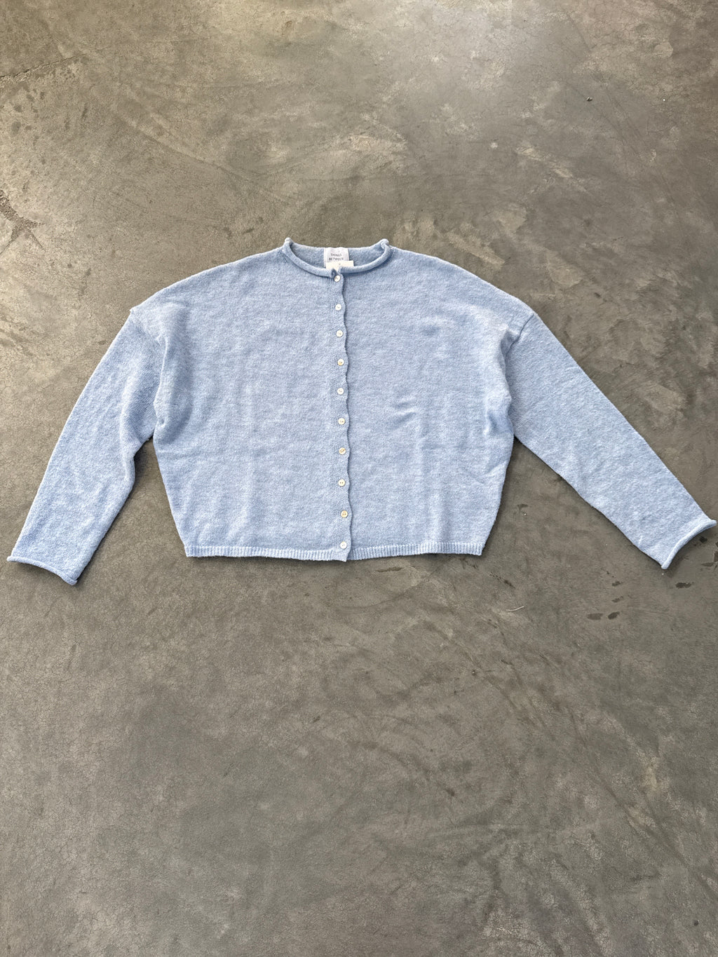 FINAL SALE - FLAWED Piper Cardigan in Baby Blue - Small