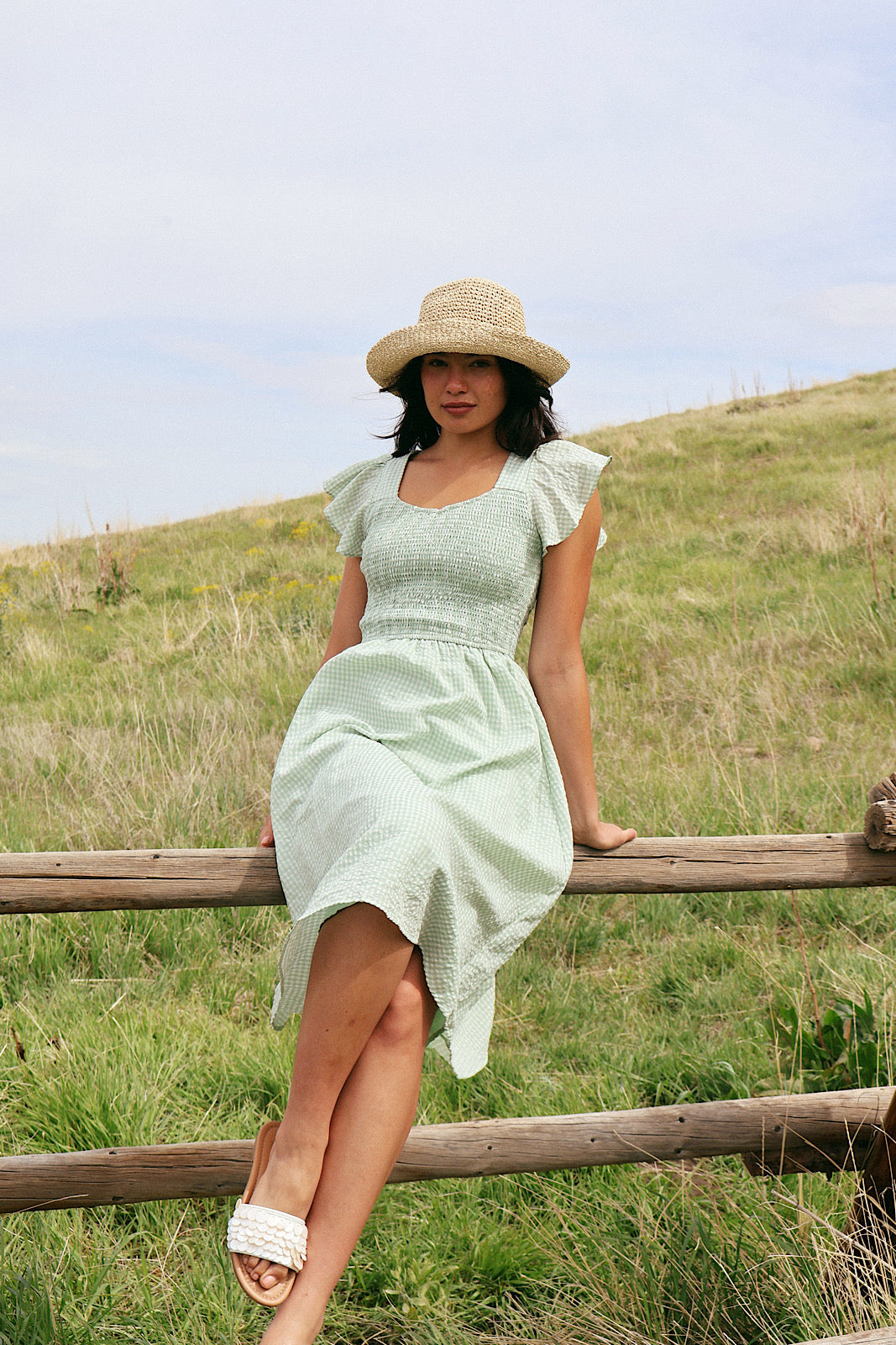 Dorothy Gingham Midi